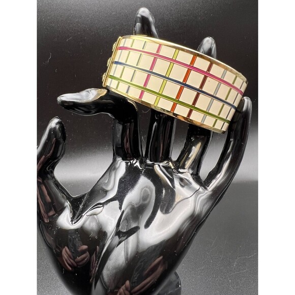 COACH Tattersall Plaid Bangle - Picture 9 of 9